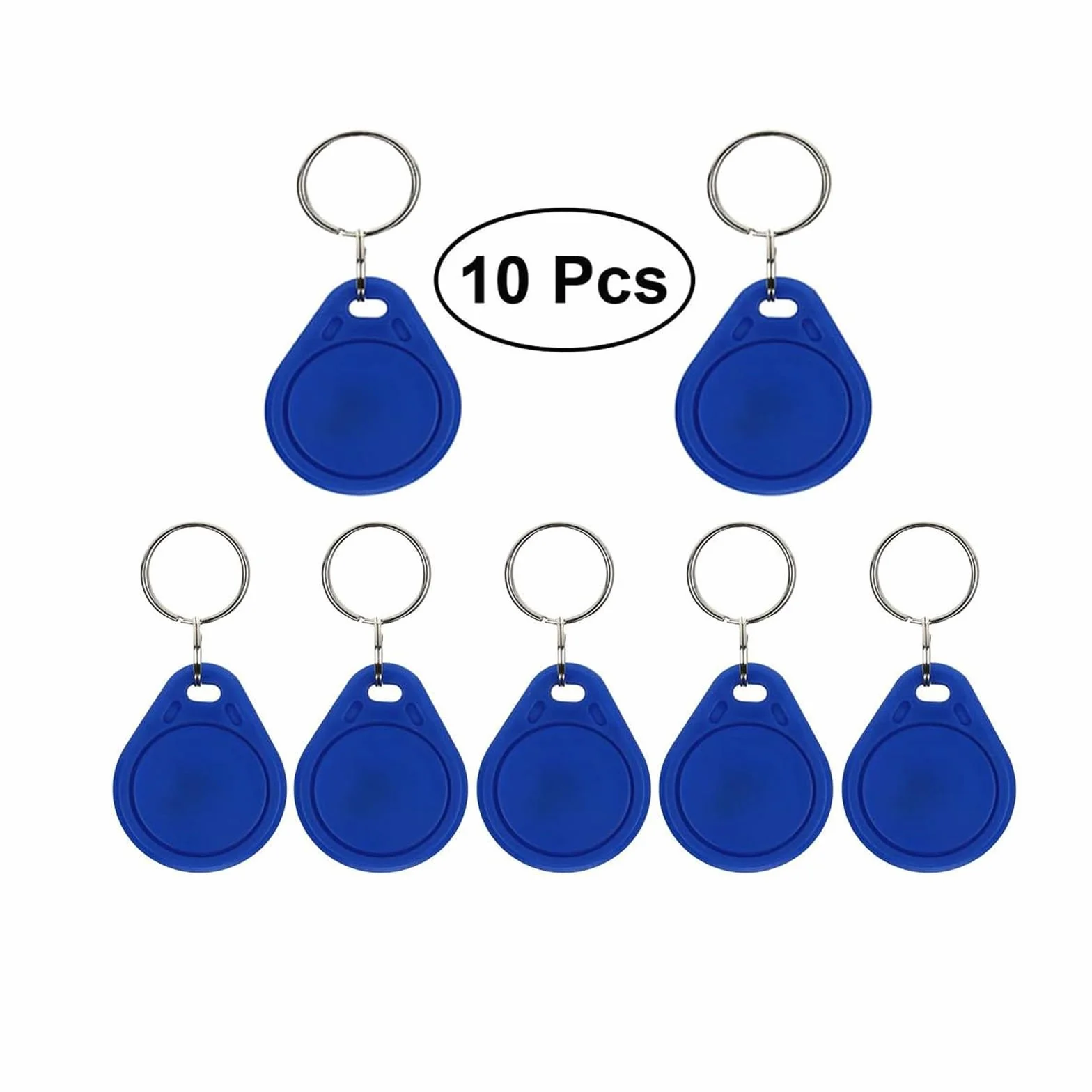 Odznaki RFID 13,56 MHz UID edytowalny breloczek do kluczy MIF 1K Token NFC Tag zbliżeniowy transponder z możliwością zapisu RFID Niebieski