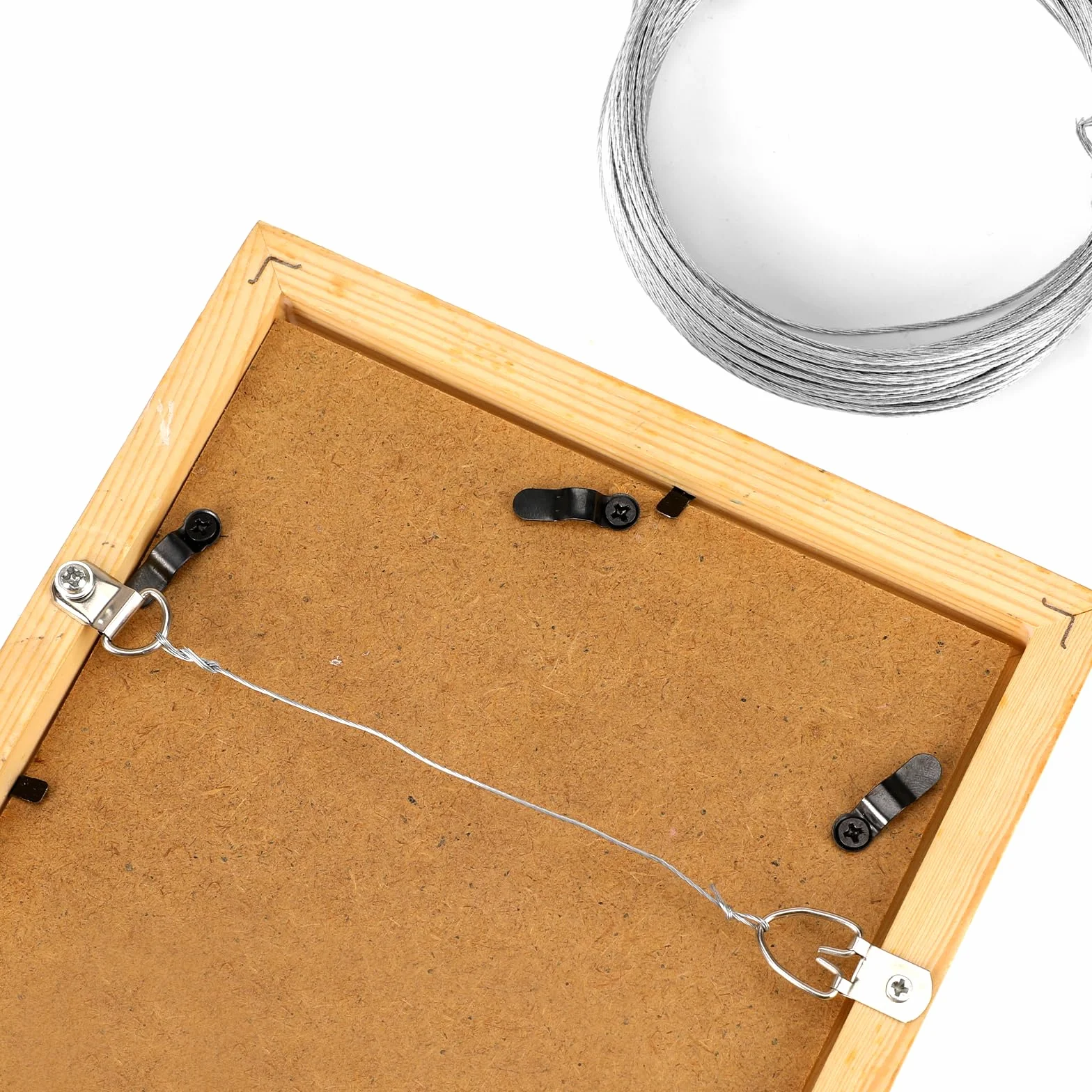 10 m metalowa linka druciana do zawieszenia obrazu drut ze stali nierdzewnej do zawieszenia obrazów 0,7 mm linka do zawieszenia zdjęć, dzieł sztuki, luster, zegarów, 560697_1_U28UY6SSK