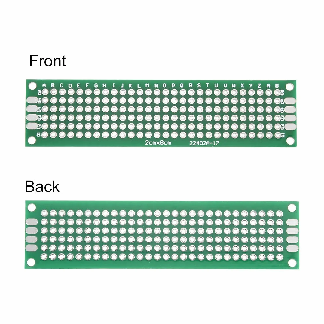 sourcing map dwustronna uniwersalna płytka perforowana PCB do lutowania DIY DE de