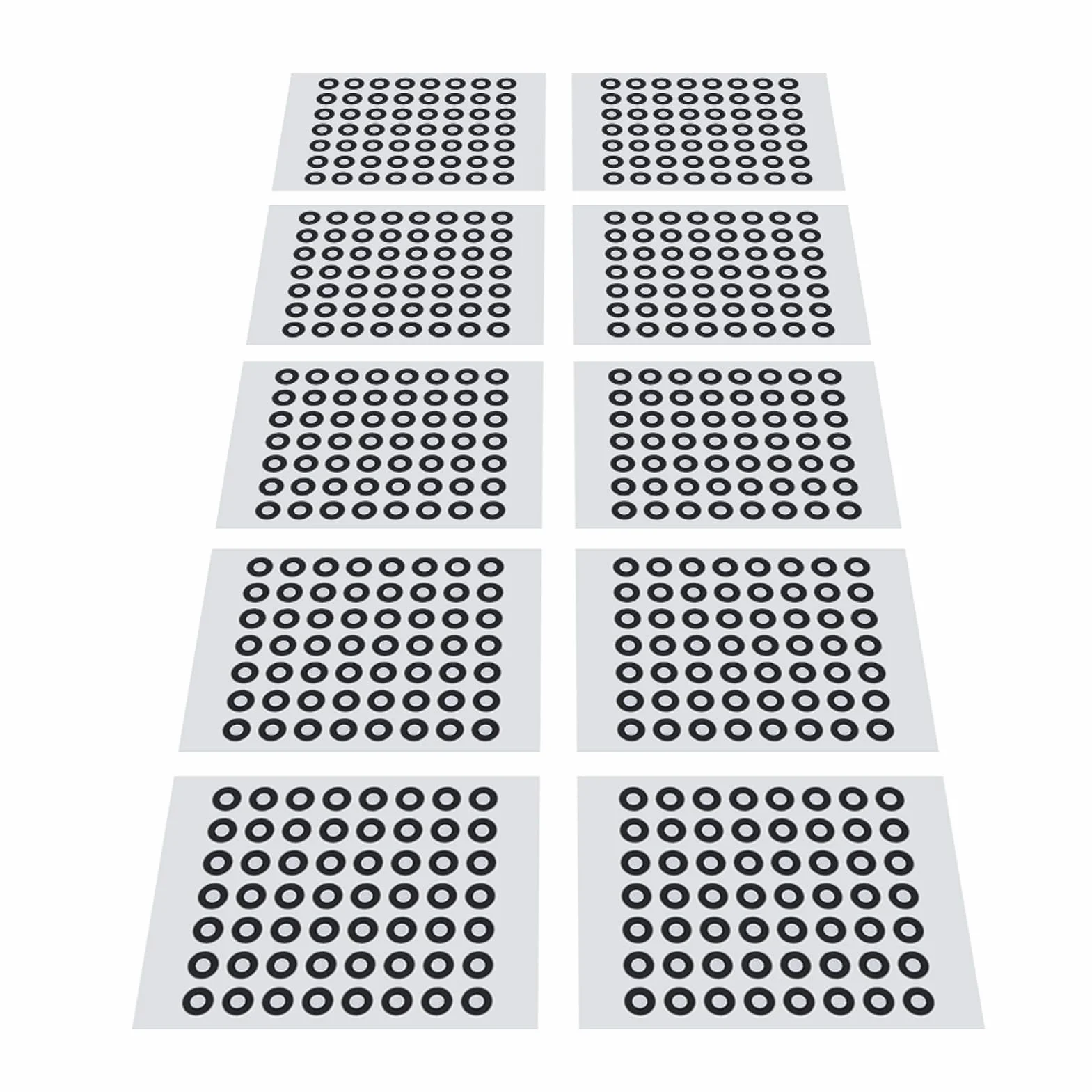 Znaczniki Punktów Odniesienia 3D do Skanowania 3D, Marker 3 Mm, 10 Arkuszy, 560 Punktów