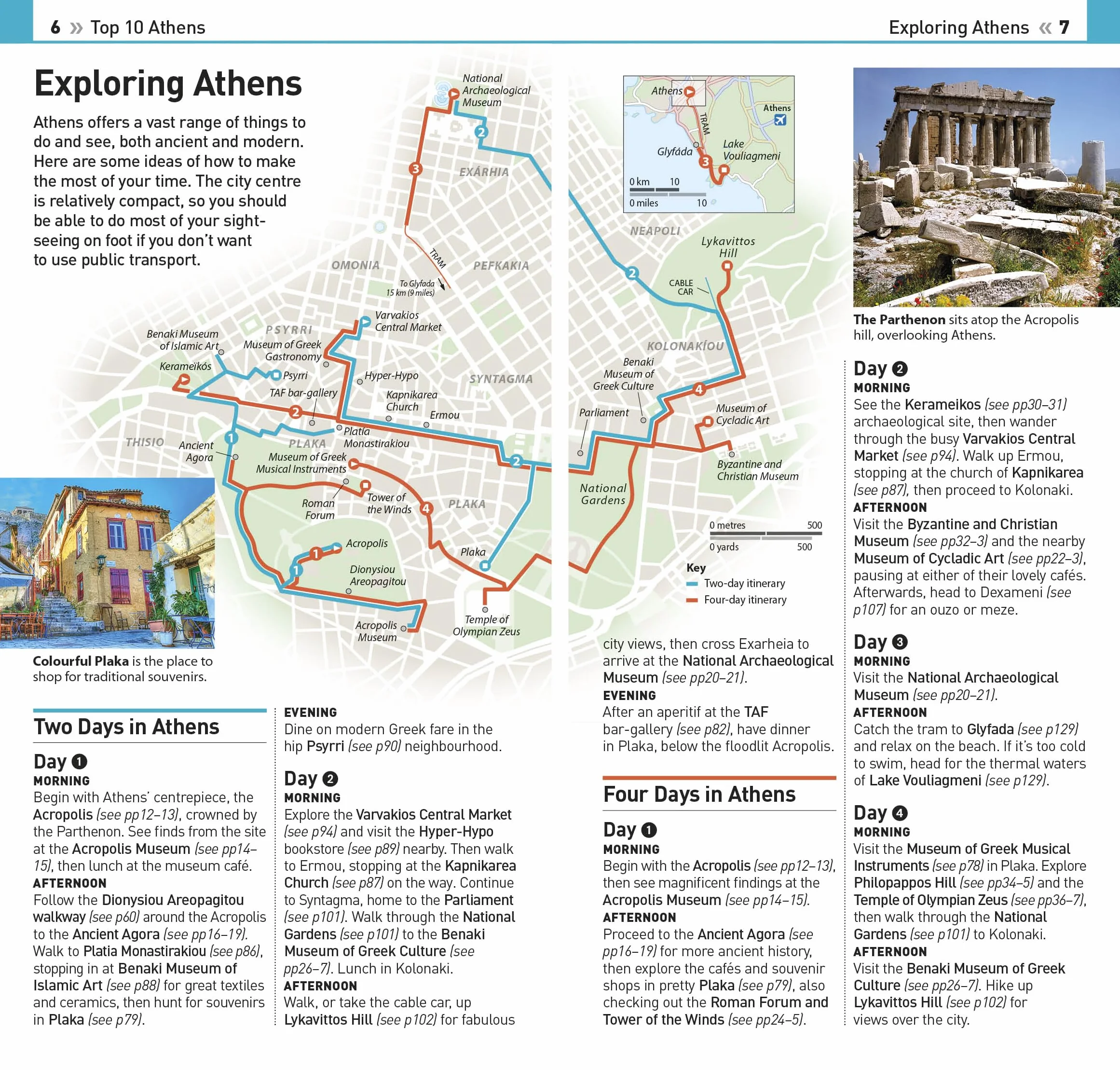 DK Top 10 Athens: Top 10 Lists with All-Weather Folded Map