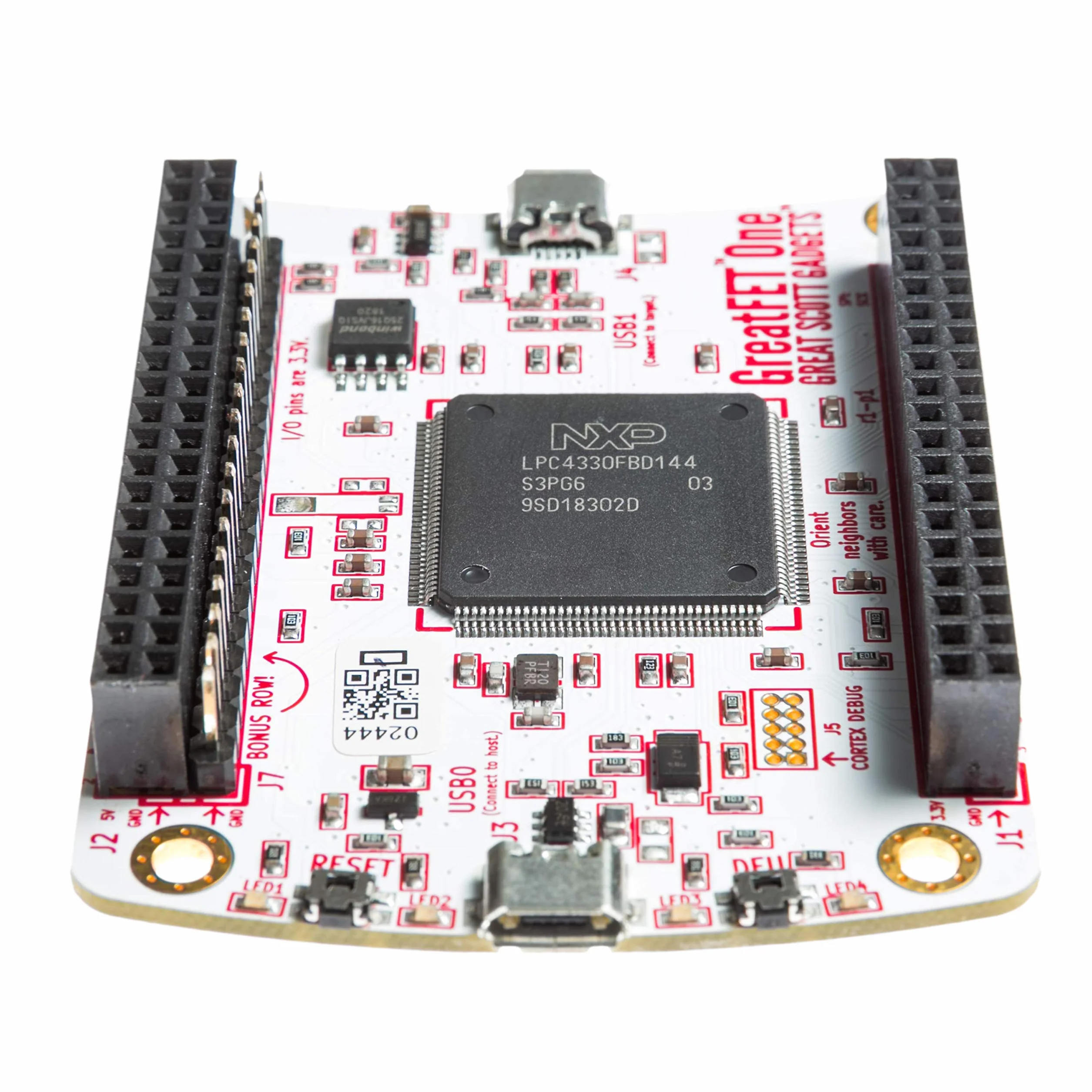 NooElec Great Scott Gadgets GreatFET One Bundle - Hi-Speed USB Peripheral, analizator logiki, debugger i płytka rozwojowa. Otwarty sprzęt. Zawiera GreatFET One, Wiggler, kabel i 120 przewodów