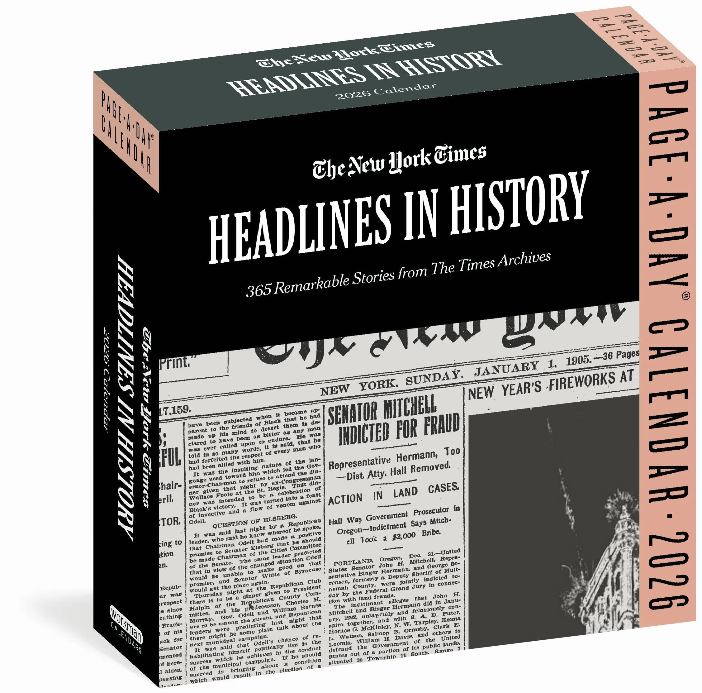 New York Times Page-A-Day Calendar 2026: 365 Headlines from History