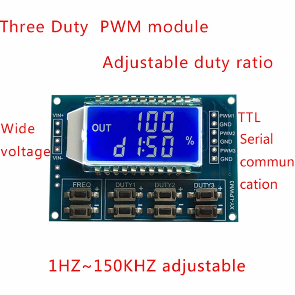 DollaTek PWM generator sygna?u impulsowego cz?stotliwo?? cyklu pracy modu? regulacji regulowany kwadratowy fala prostok?tne ?ród?o sygna?u fal