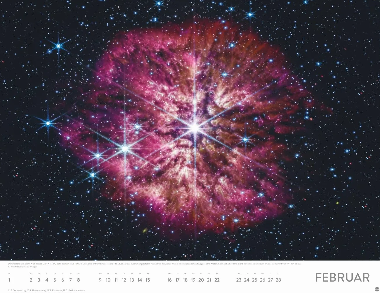 Das Universum Posterkalender 2026: Fotokalender mit Spiralgalaxien, Hubble-Weltraumteleskop