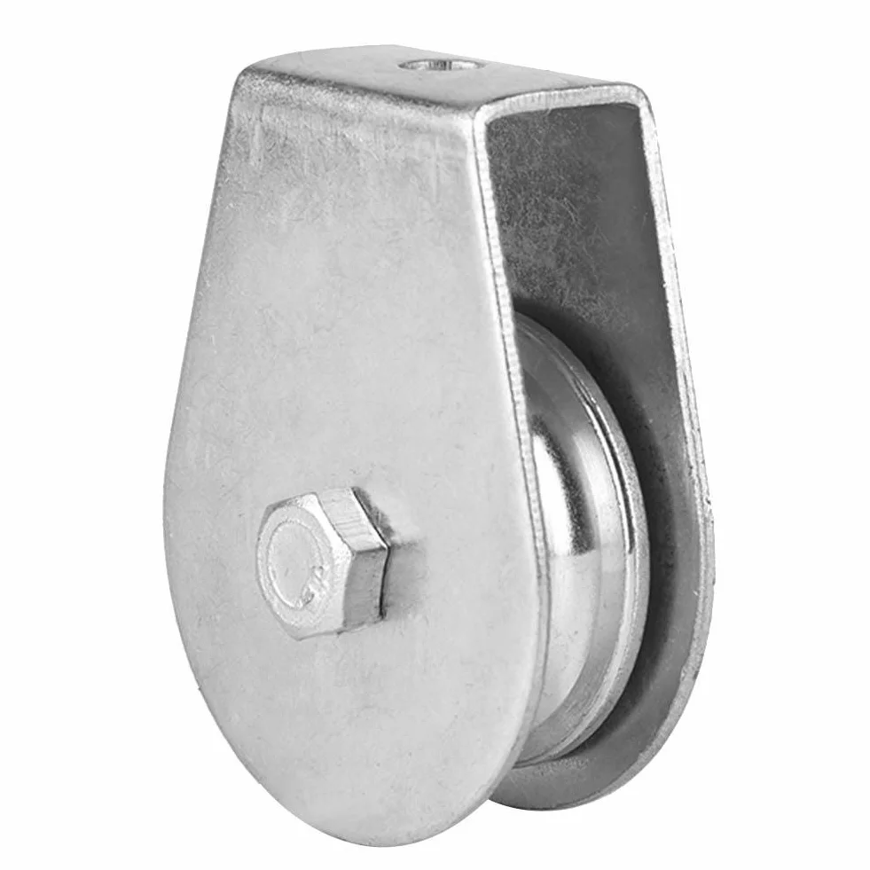 Single Pulley Block 300 kg Loading Swivel Pulley, dźwig obrotowy, hak wychylny, wysokowydajne koło podnoszące do załadunku lin stalowych (#03 całkowicie zamknięte łożysko bez pierścienia)