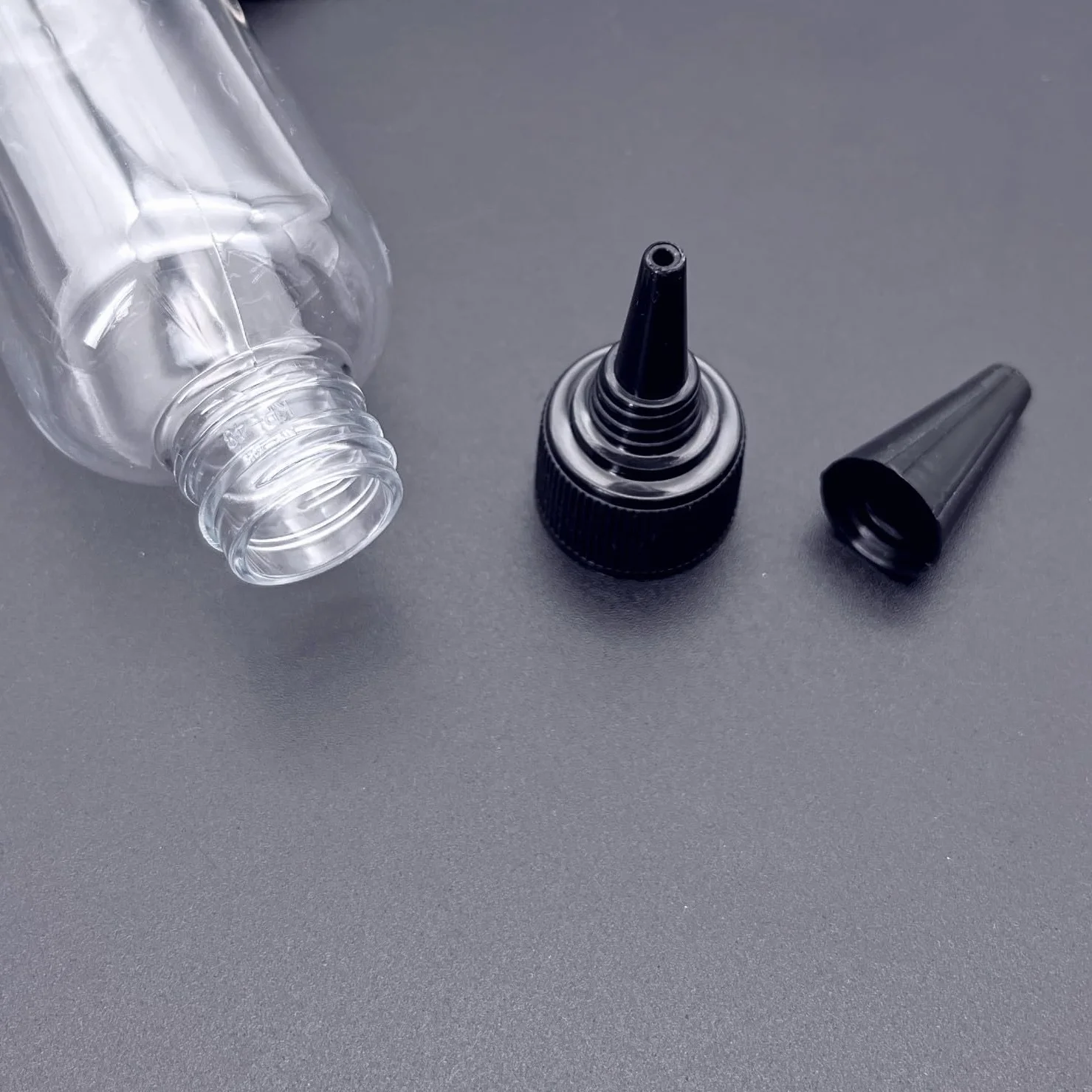 JZK 8 x squeezable plastikowe butelki Dropper Bottles 100 ml + 8 x wodoodporne etykiety do projektów związanych z sztuką płynów i e-płynów