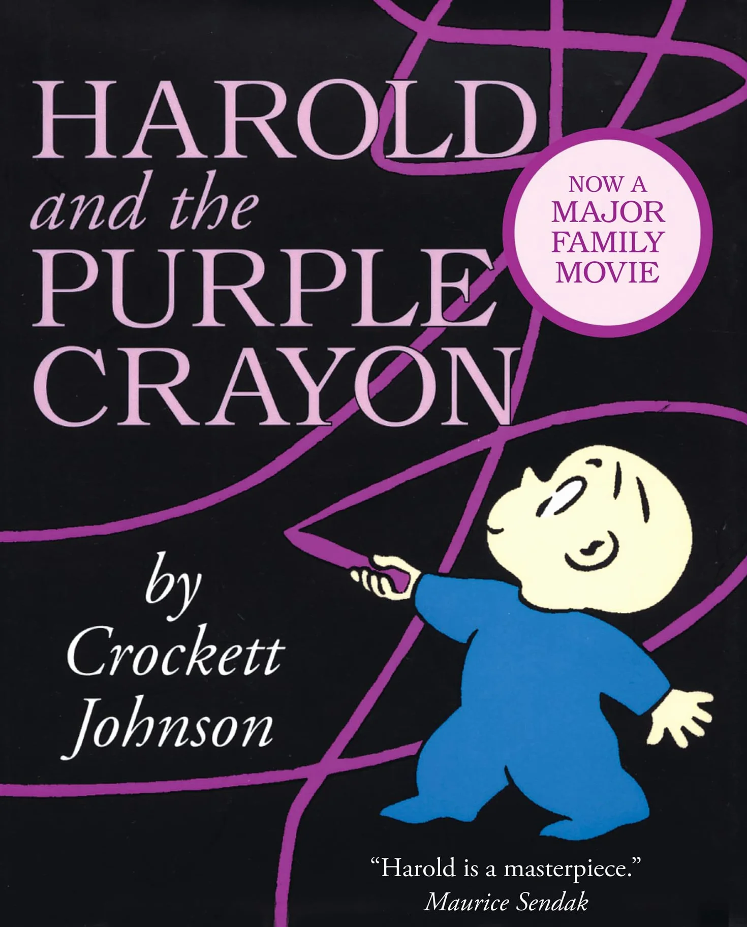Harold and the Purple Crayon: A beloved classic children’s picture book – now featured in a major family movie, starring Zachary Levi!