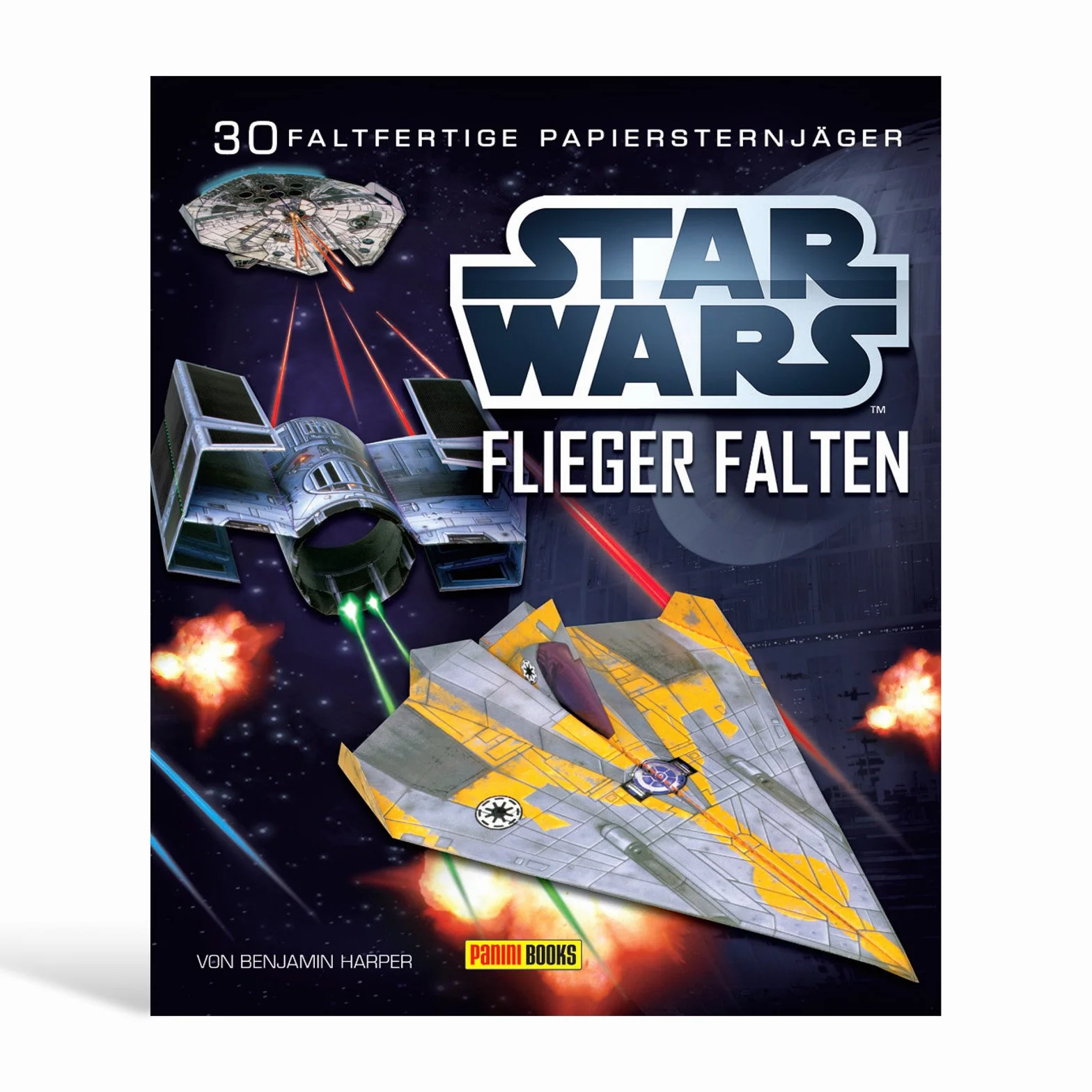 STAR WARS Flieger falten: Falte 30 Papier-Sternenjäger