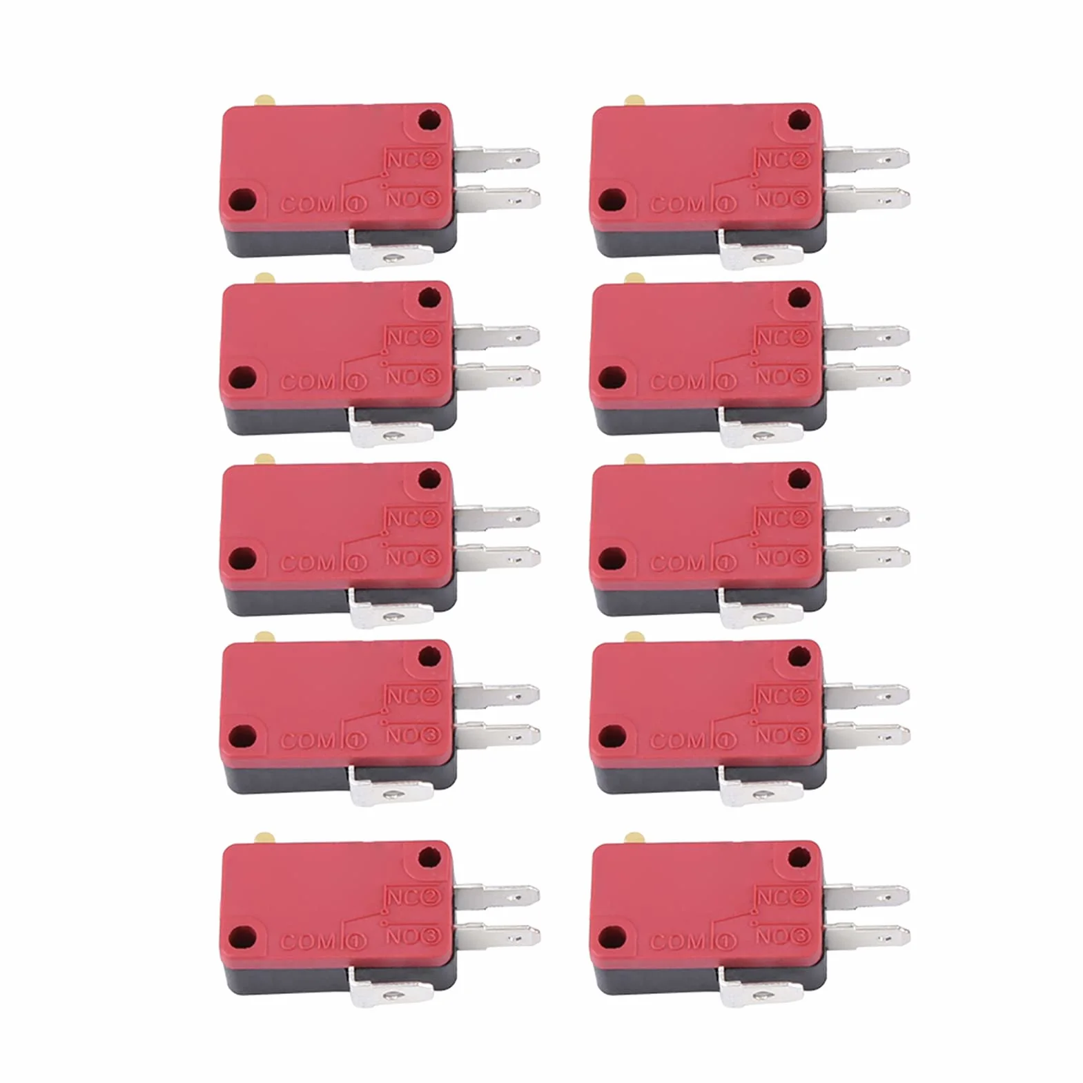 Mikroprzełącznik 10 szt. 3-pinowy krańcowy przycisk do elektroniki