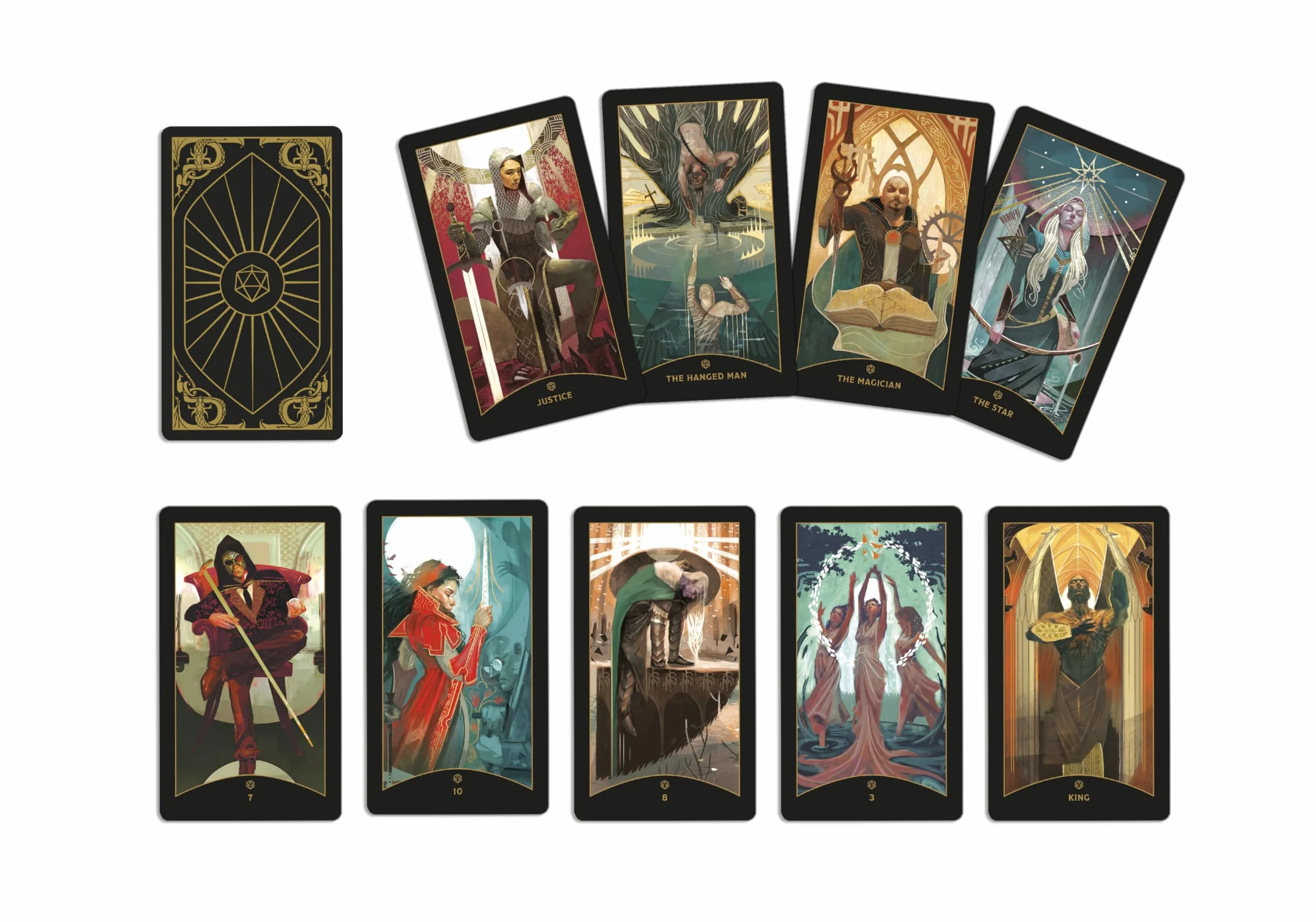 Dungeons & Dragons Tarot Deck 78-Card Deck Guidebook