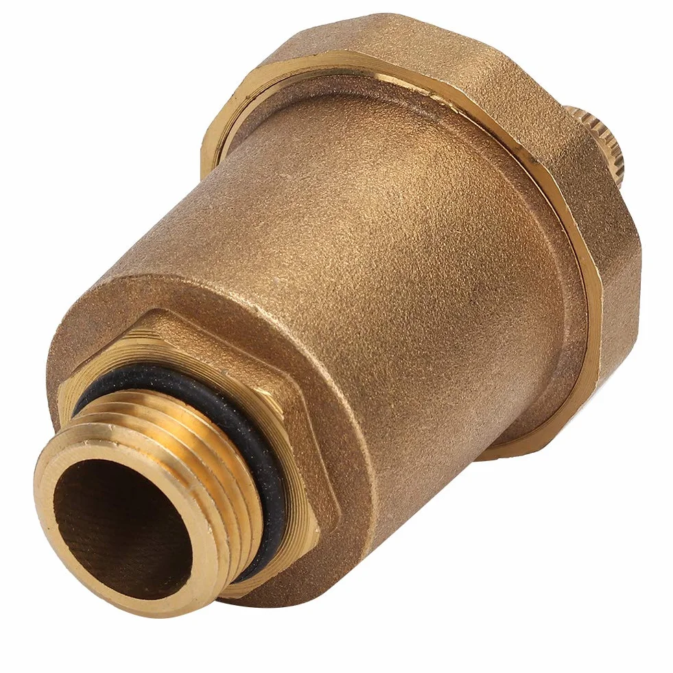Odpowietrznik mosiężny, gwint zewnętrzny Odpowietrznik Automatyczny zawór odpowietrzający jednokierunkowy G1 / 2 "Zawór odpowietrzający z gwintem zewnętrznym G1 / 2" z gwintem zewnętrznym