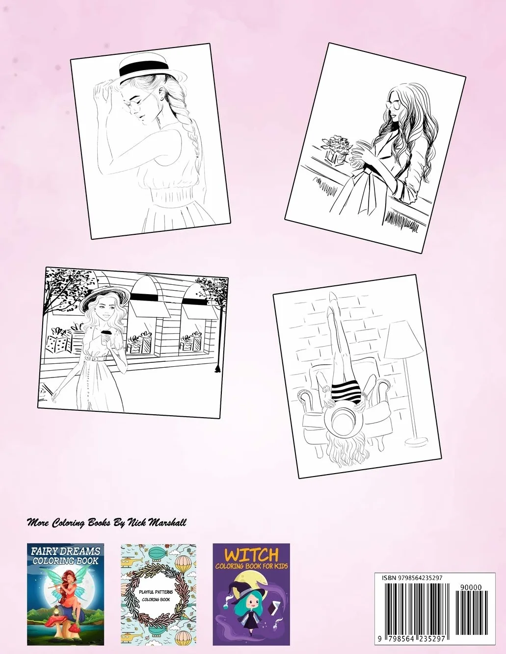 Fashion Coloring Book for Girls Ages 4-8 Top Model Colouring Book