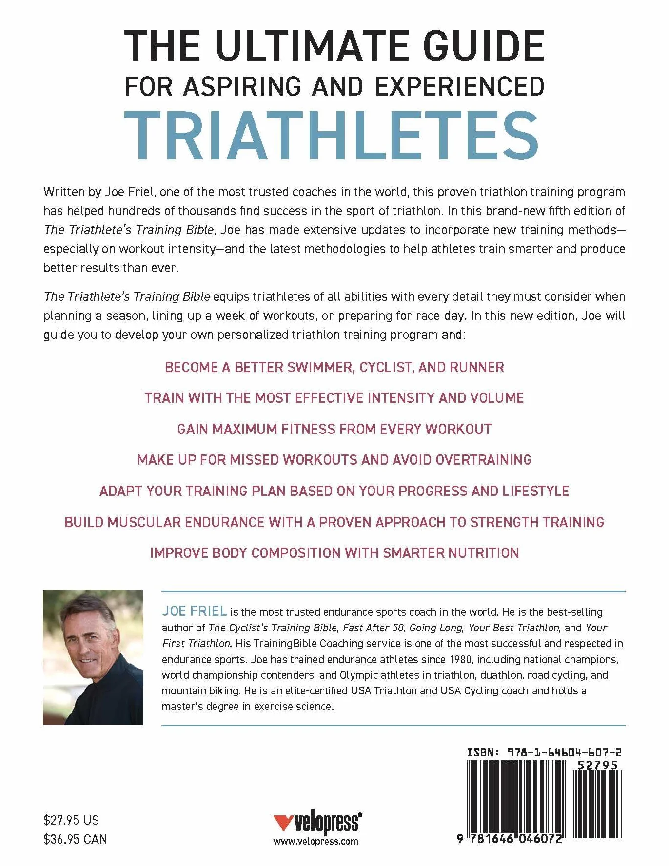 The Triathlete's Training Bible: Most Comprehensive Training Guide, 5th Edition