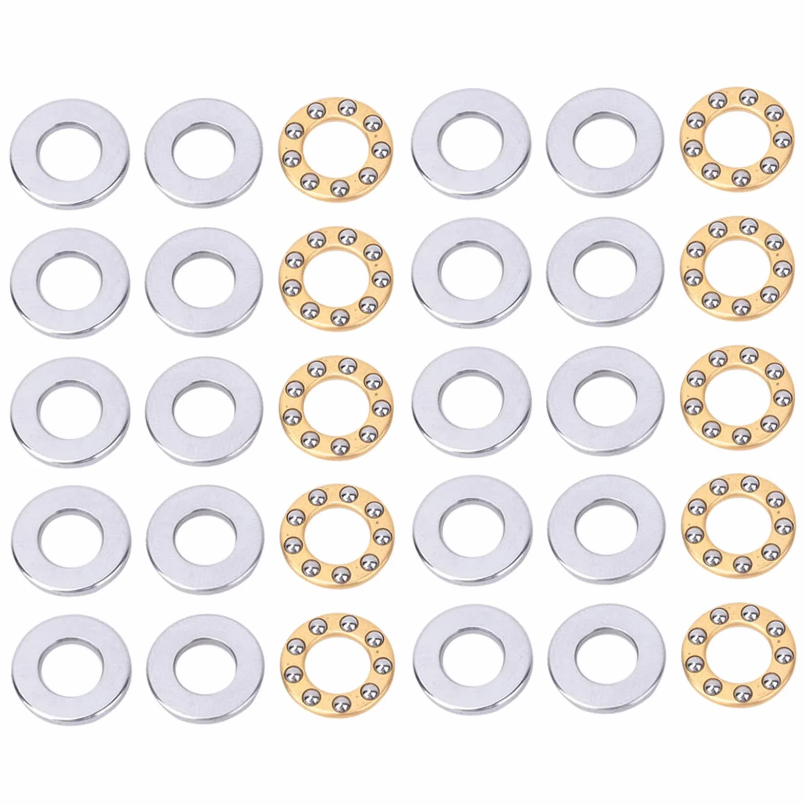 Łożysko Kulkowe Wzdłużne Miniaturowy F6-12M 6x12x4.5mm Stal Wysokiej Precyzji 10 Sztuk