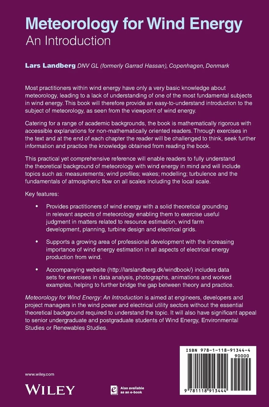 Meteorology for Wind Energy: An Introduction
