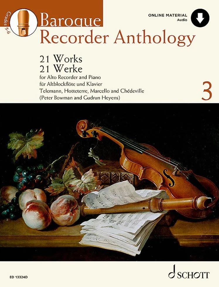 Heyens: Baroque Recorder Anthology, Volume 3 21 Works for Treble Recorder with Piano Book with Online Material: 21 Oeuvres pour flûte à bec soprano et piano. Vol. 3. treble recorder and piano.
