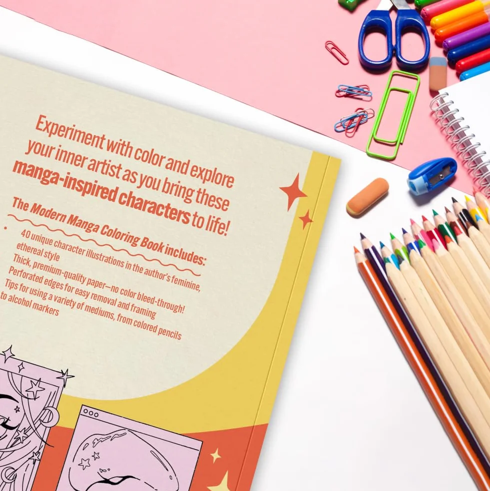 The Modern Manga Coloring Book: Pop Manga and Anime-Inspired Coloring Book for Teens and Adults