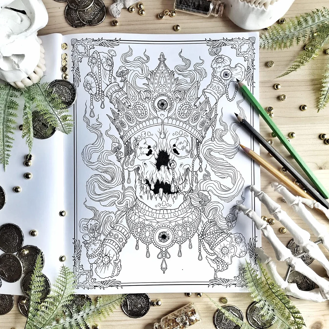 Dark Art: A Horror Colouring Book for Adults