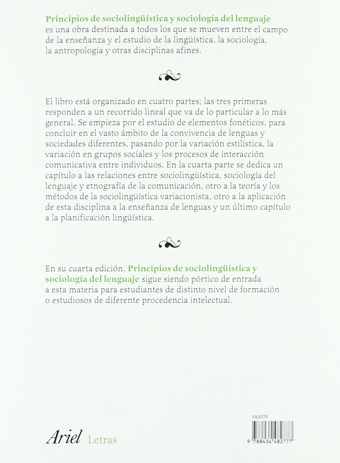Principios de sociolingüística y sociología del lenguaje: 1