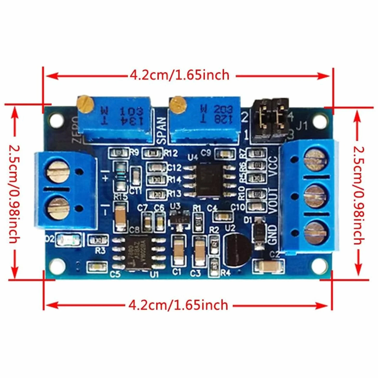 Przetwornik napięcia moduł prądu 0/4-20 mA do 0-3,3 V 5 V 10 V