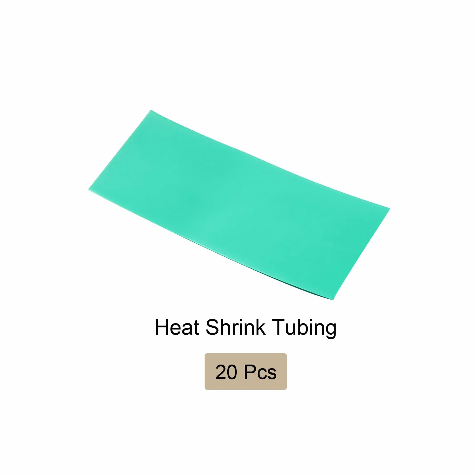 Cienka rurka skurcz PVC 29,5x72mm zielona do pakowania baterii 18650 20 szt