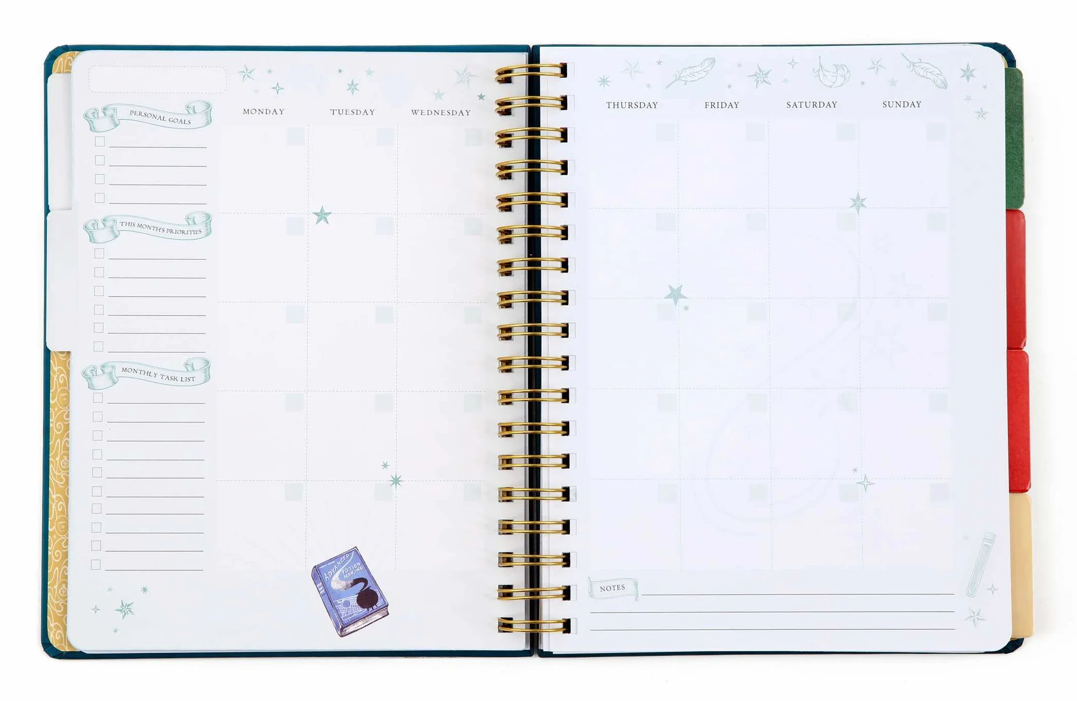 Harry Potter: Spells and Potions 12-Month Undated Planner: (Harry Potter School Planner School, Harry Potter Gift, Harry Potter Stationery, Undated Planner)