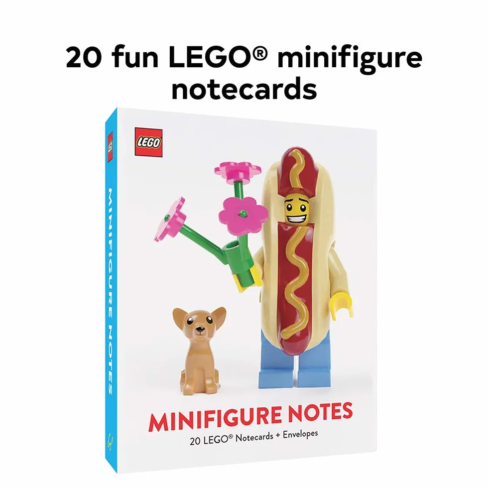 LEGO Minifigure Notes: 20 Notecards and Envelopes