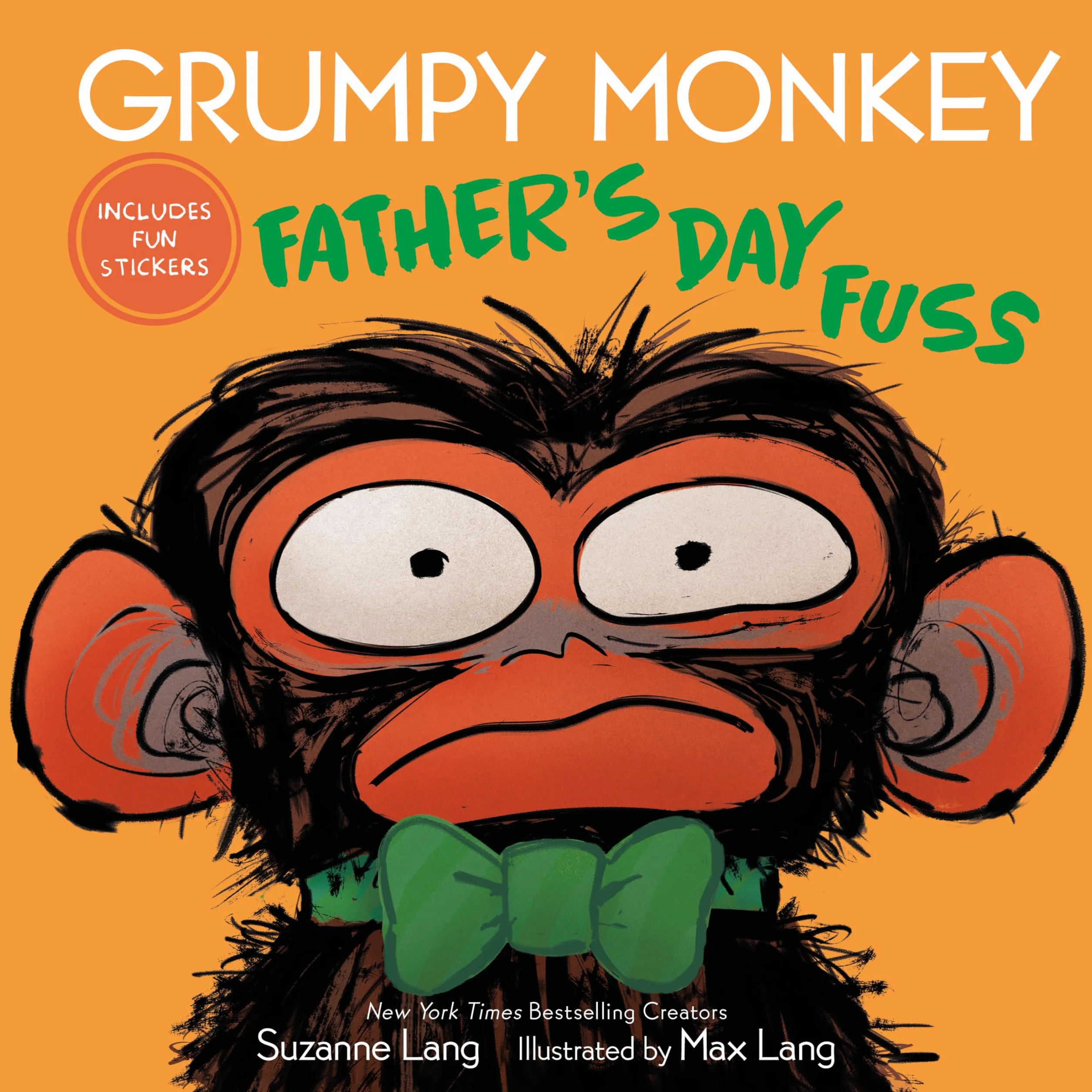 Grumpy Monkey Father's Day Fuss: Includes Fun Stickers!