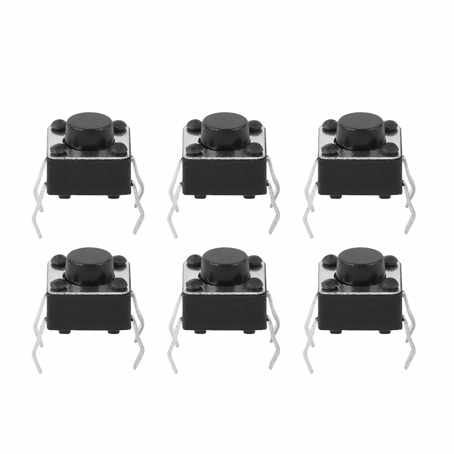Mikroprzełącznik 6x6x5 mm Przełącznik Dotykowy Chwilowy 100 Szt. Miniaturowy Przycisk Micro Switch