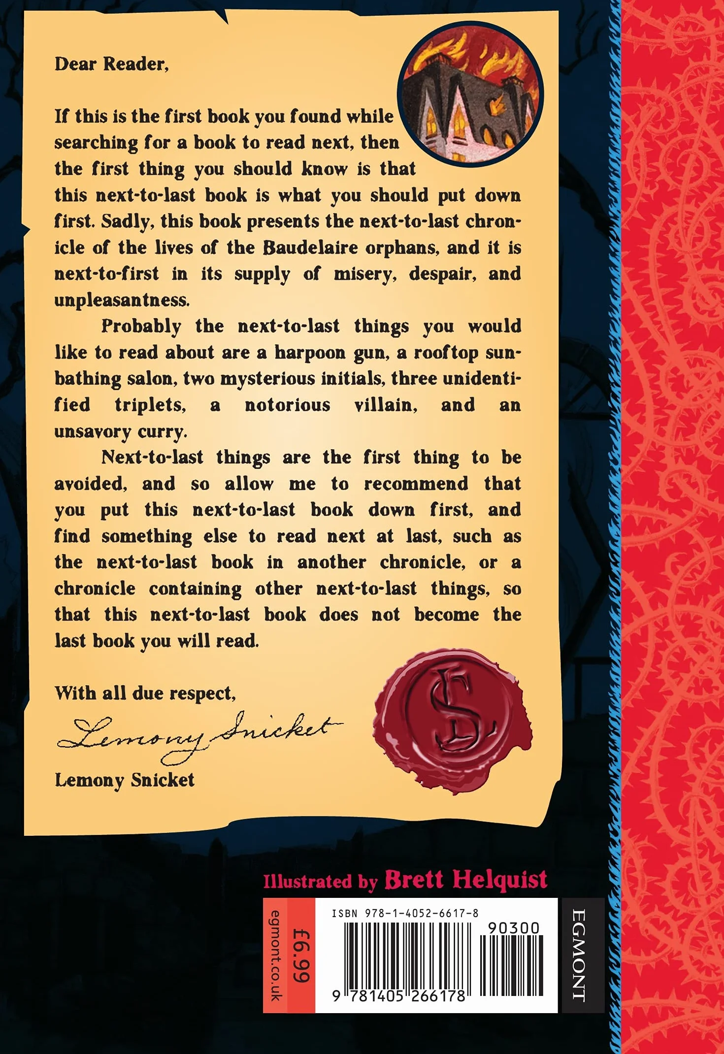 The Penultimate Peril: A Classic Childrens Mystery About the Unfortunate Baudelaire Orphans: 12