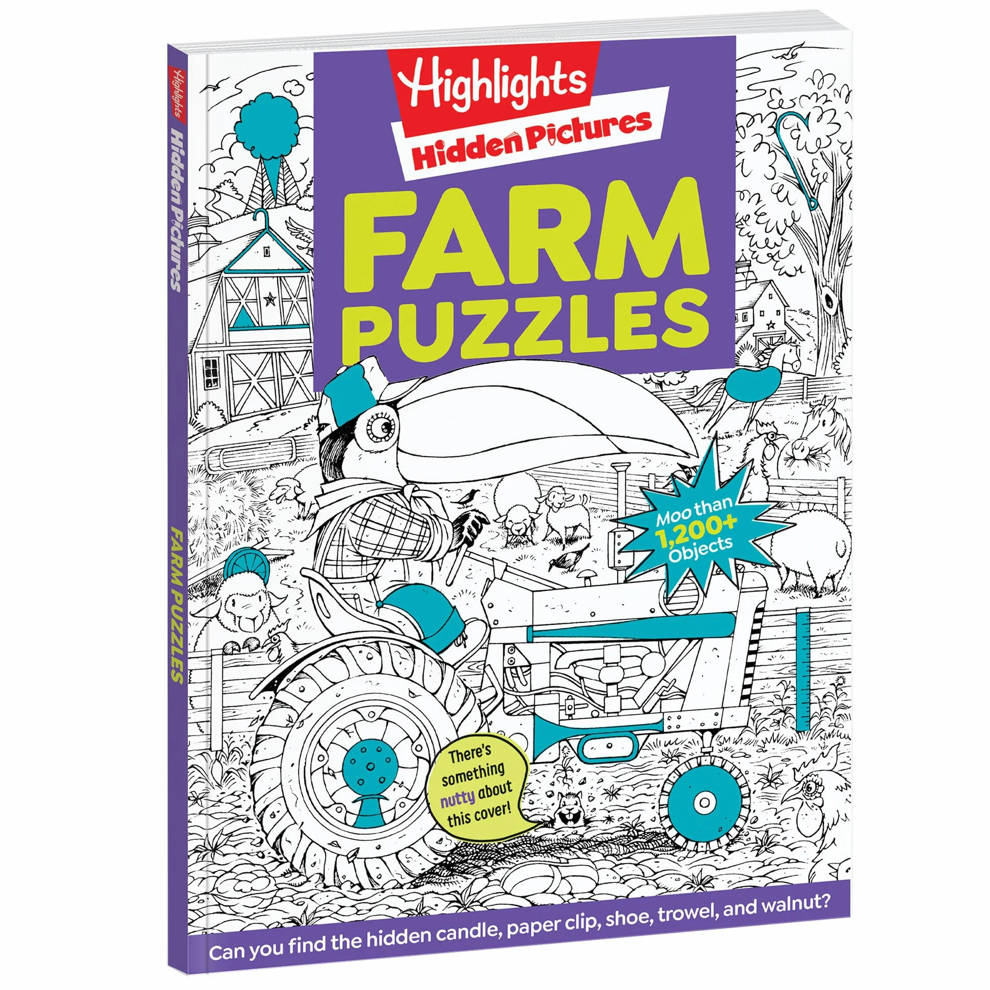 Farm Puzzles: Ultimate Farm Picture Puzzle Book for Kids 6+ with Over 1,200 Objects to Find
