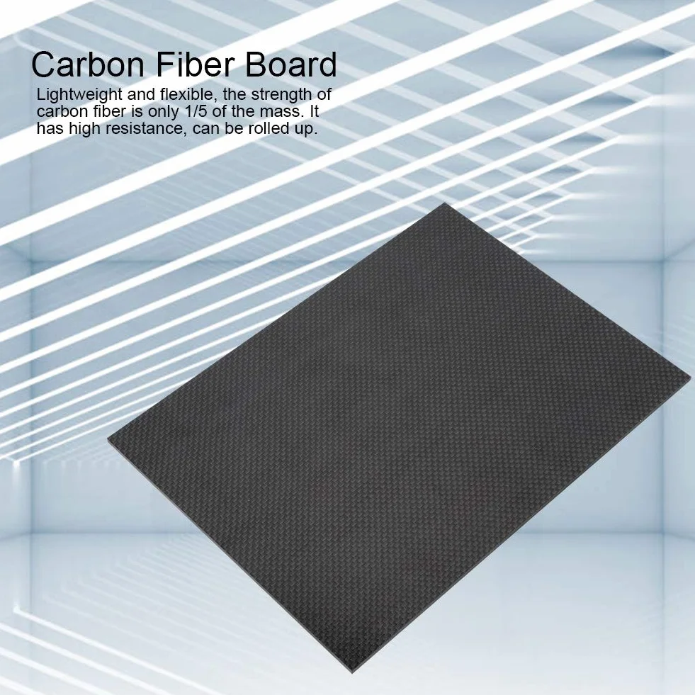 Longzhuo Płyta z włókna węglowego 200x300x0,5 mm skośny splot