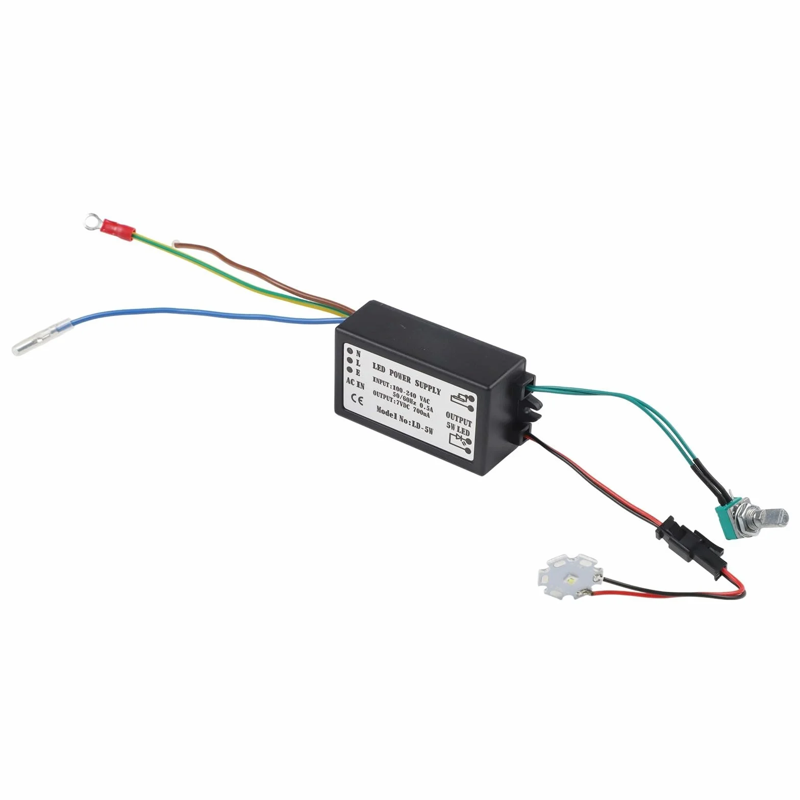 Mikroskop źródło zasilania LD-5W moduł LED ściemniany 3W 5W globalna kompatybilność napięcia