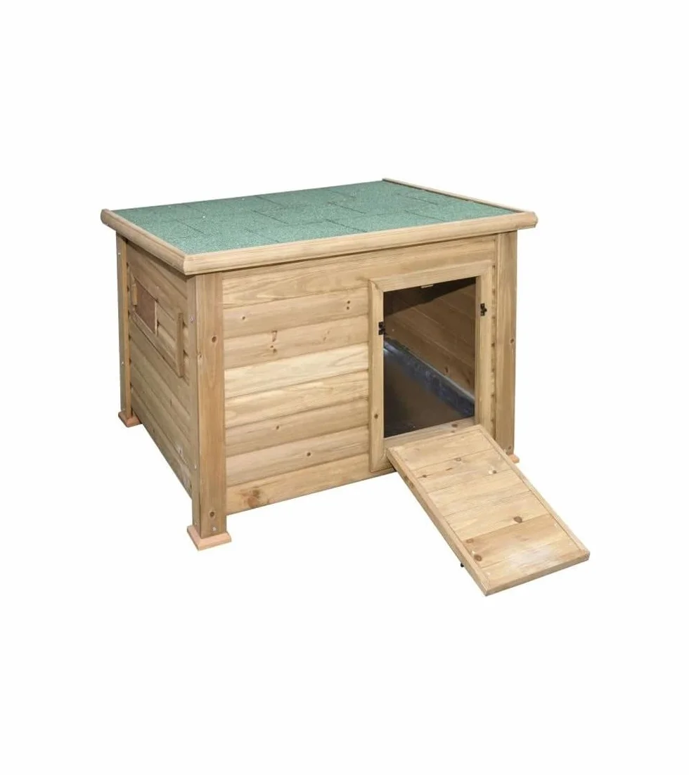 Kerbl Hobbyfarming Duck Town Kurnik, Brązowy/Zielony, 93 x 73 x 67 cm