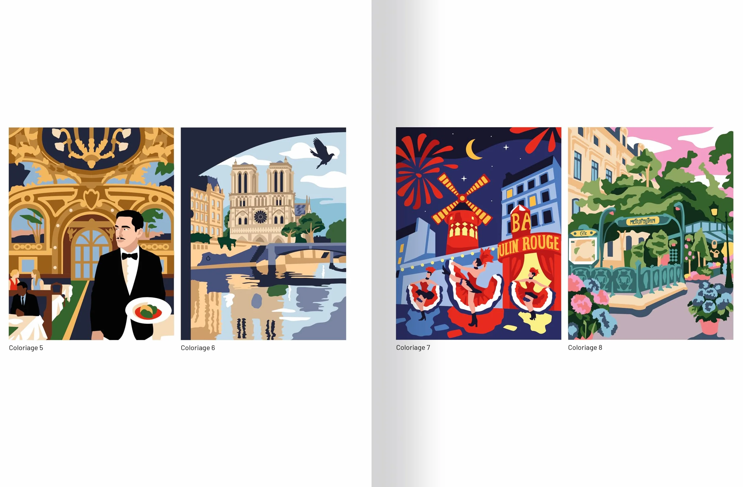 Paris 30 Coloriages mystères pour adultes - Pages détachables + 1 Grand poster - Papier épais 190 gr: Mon grand carnet de coloriages au numéro
