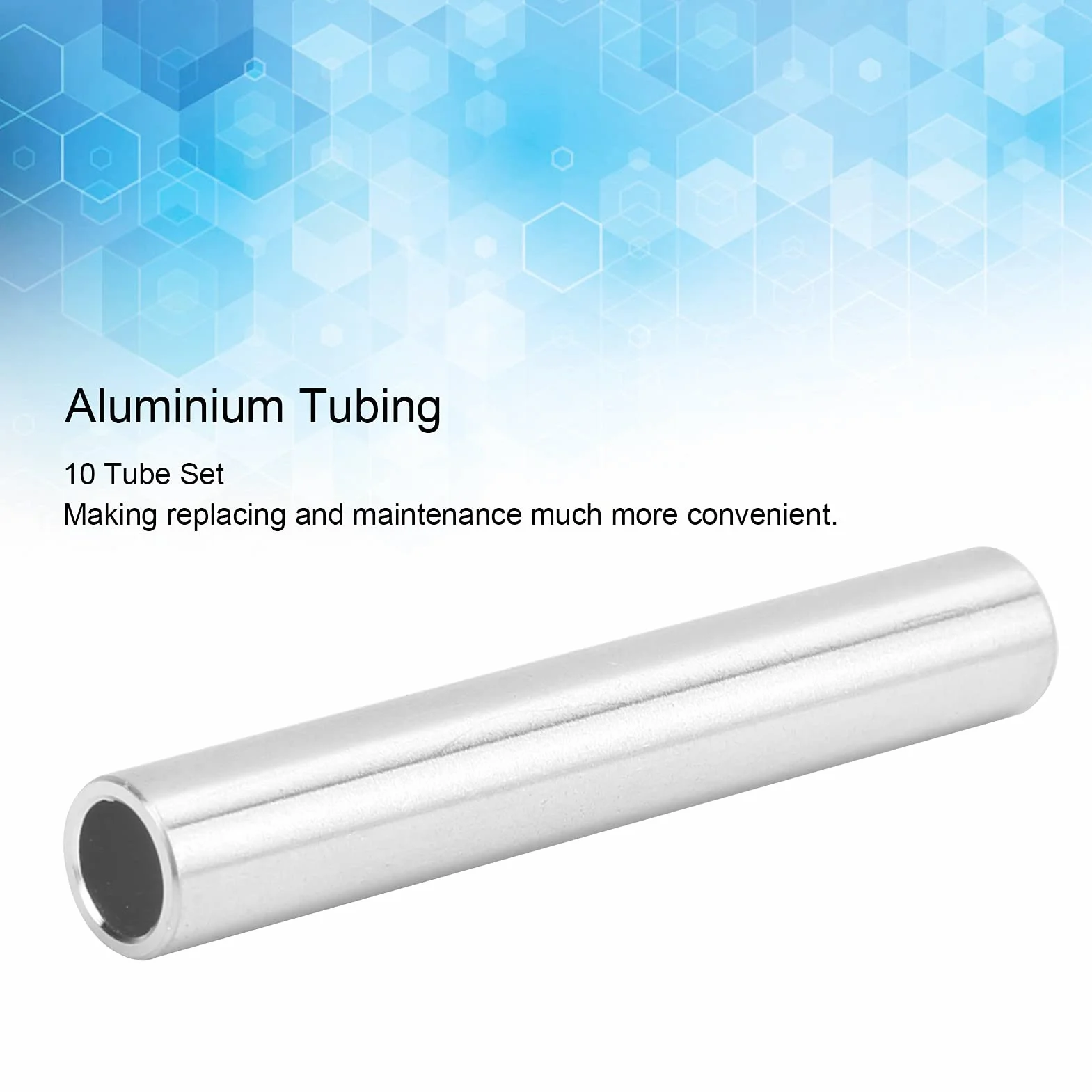 Rura Aluminiowa, Okrągła Aluminiowa Rura, Bezszwowa Aluminiowa Prosta Rura, Długość 50 Mm, 6 Mm ID i 8 Mm OD, 10 Sztuk