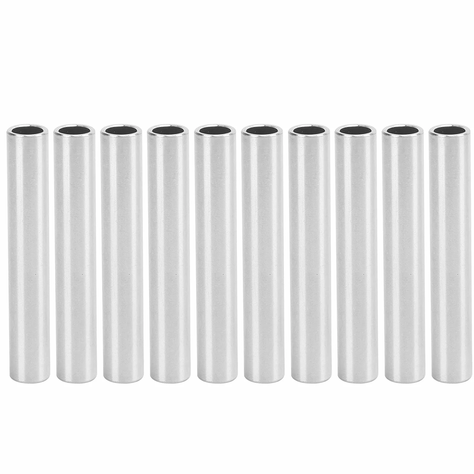 Rura Aluminiowa, Okrągła Aluminiowa Rura, Bezszwowa Aluminiowa Prosta Rura, Długość 50 Mm, 6 Mm ID i 8 Mm OD, 10 Sztuk