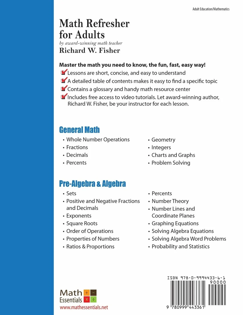 Math Refresher for Adults