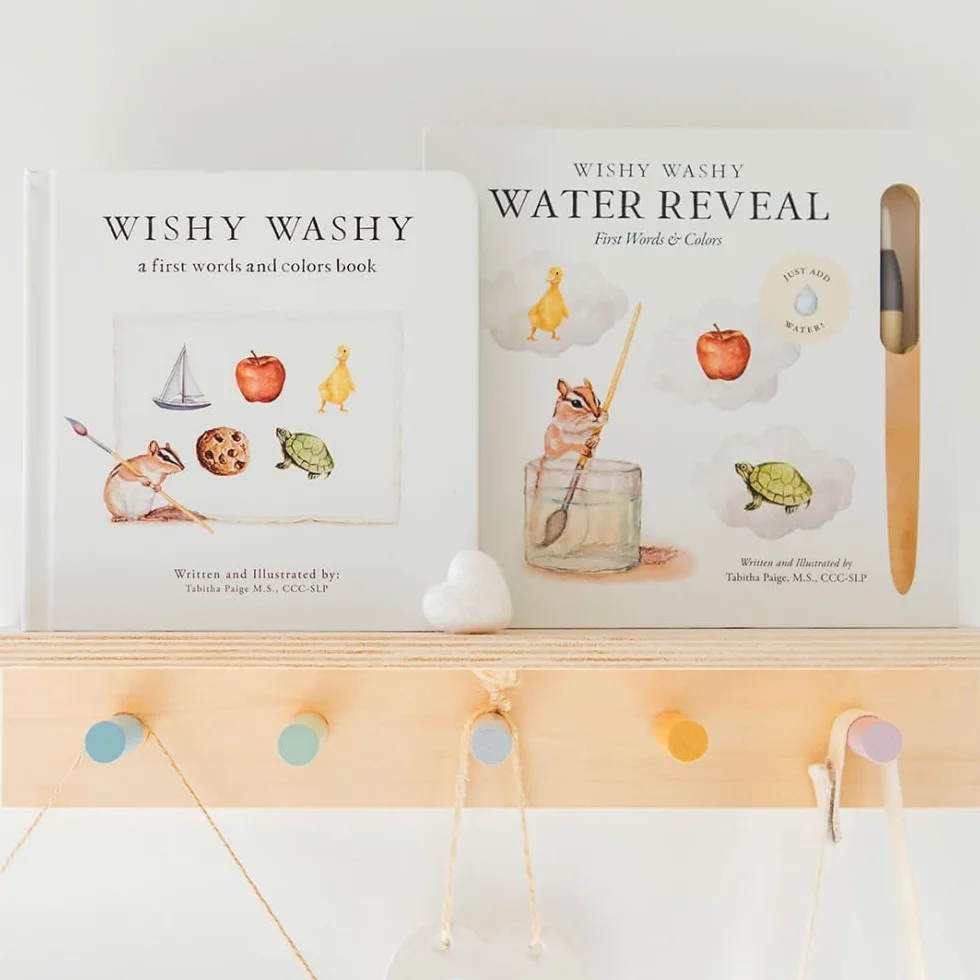 Wishy Washy Water Reveal Edition: Reusable Activity Book Teaching First Words and Colors