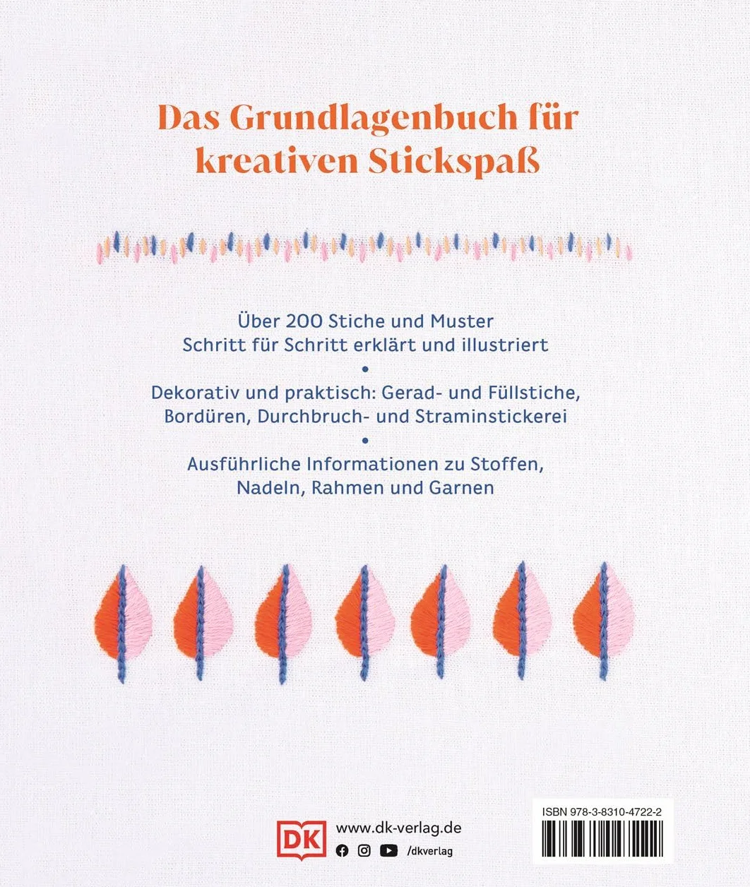 Sticken: Alle Techniken und über 200 Muster. Das große Stickbuch mit Anleitungen