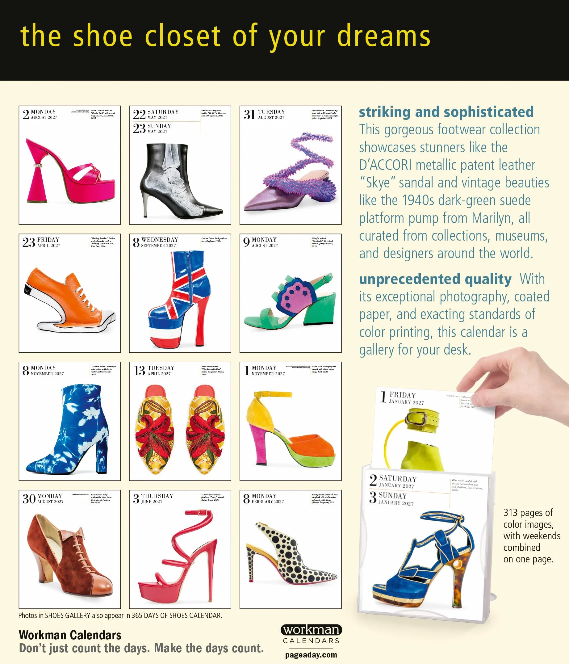 Page-A-Day® Gallery Calendar 2027 Shoes