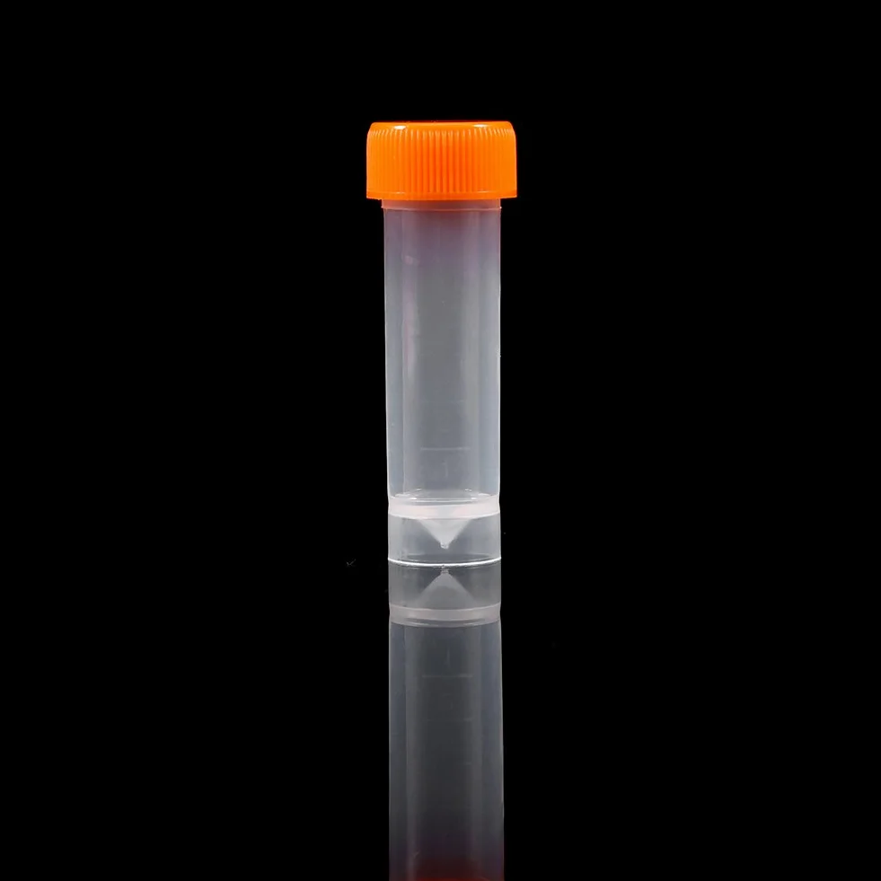 Plastikowe Probówki 5 ml z Pokrywką, 10 szt. Laboratoryjne z Podziałką