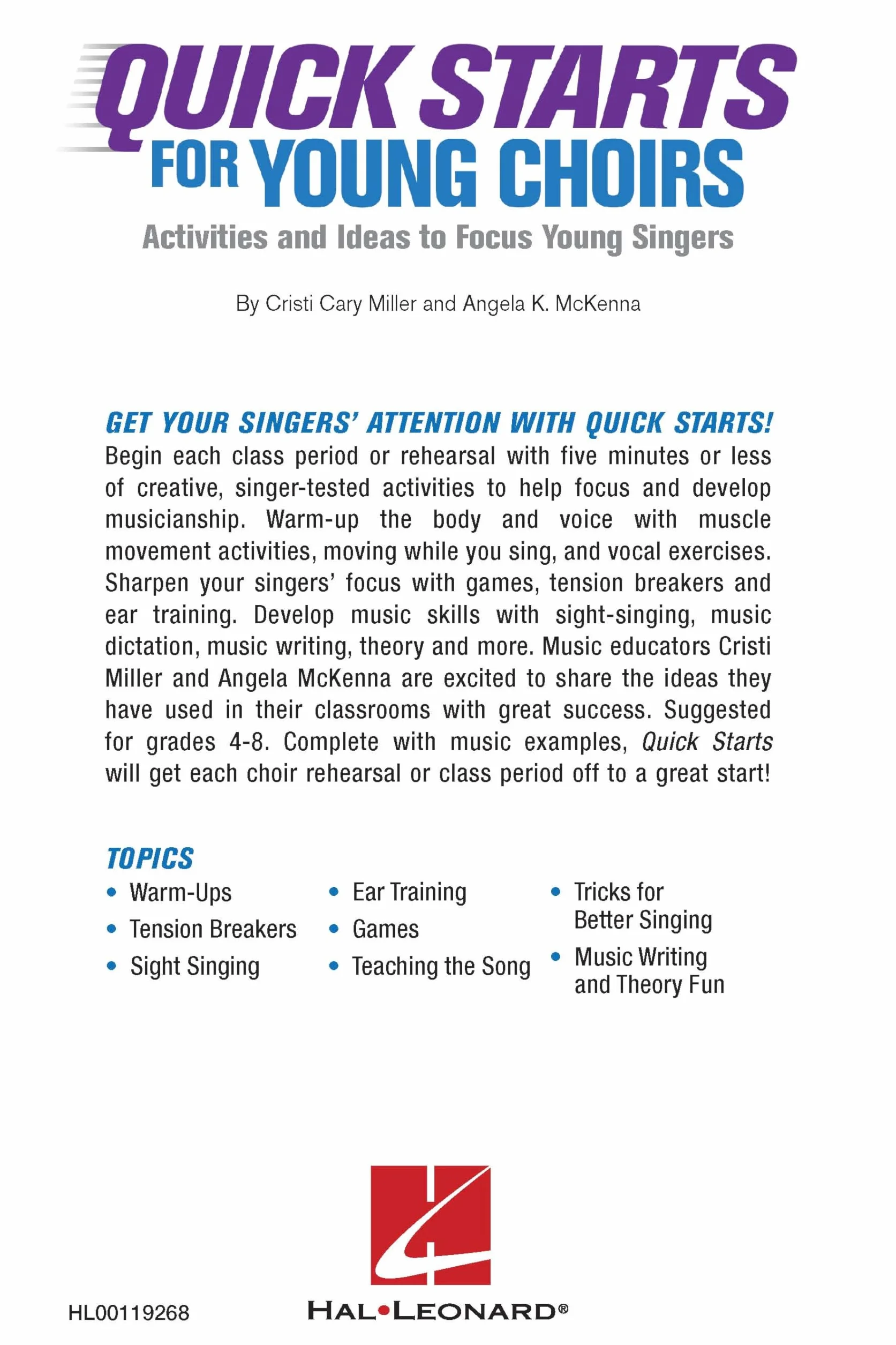 Quick Starts for Young Choirs: Activities and Ideas to Focus Your Singers