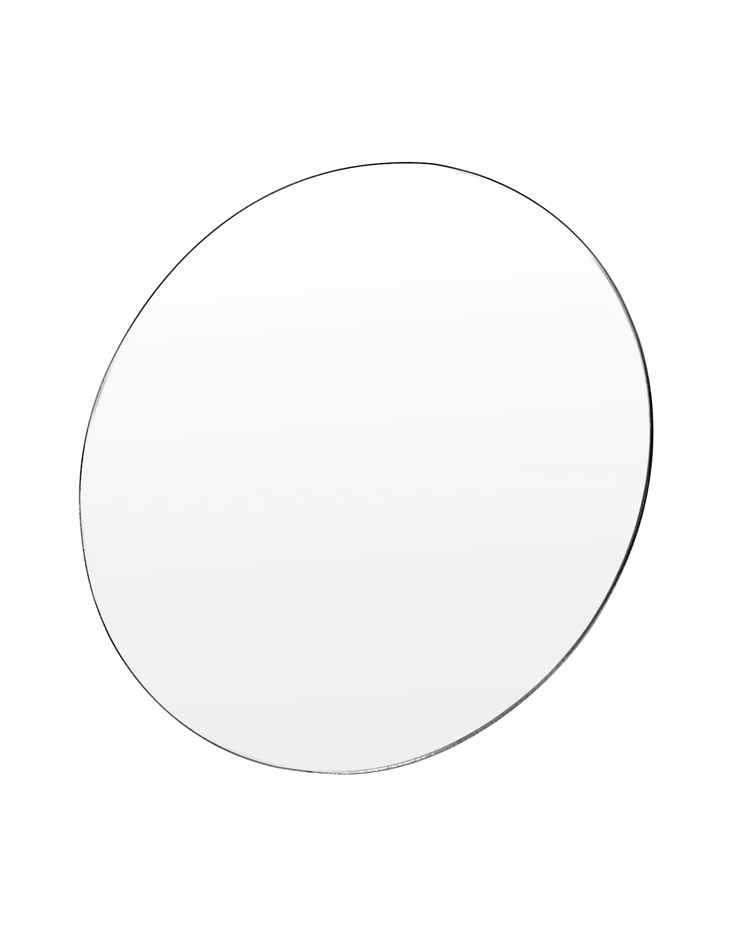 QWORK® Zestaw 10 Okrągłych Arkuszy Akrylowych Bezbarwnych - Grubość 1mm - Do Ramek Do Obrazów, Ekspozytorów Na Torty, Kartki Party Place (20cm)