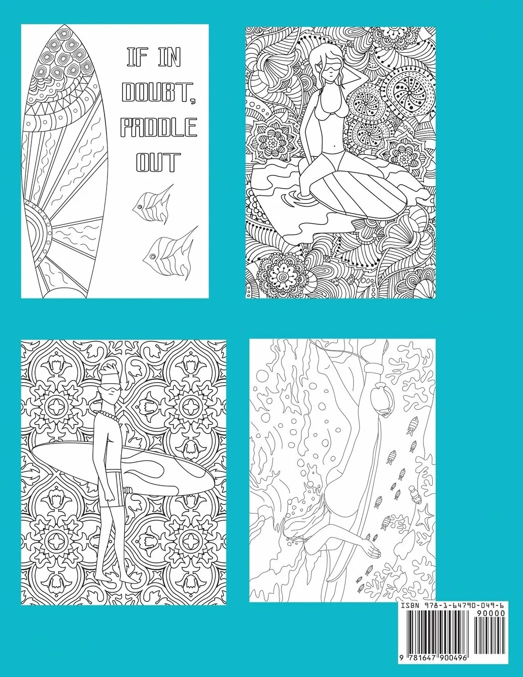 Surfing Coloring Book: Adult Coloring of Surf, Waves, Ocean