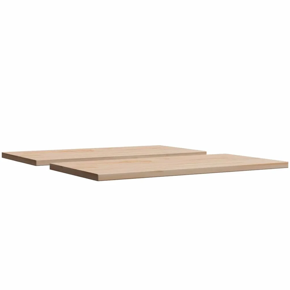 vidaXL Blaty do stolika, 2 szt., 90x45x2,5 cm, prostokątne, sosnowe, blat stołowy, drewniany blat stołu, blat na stół, blat na wymianę