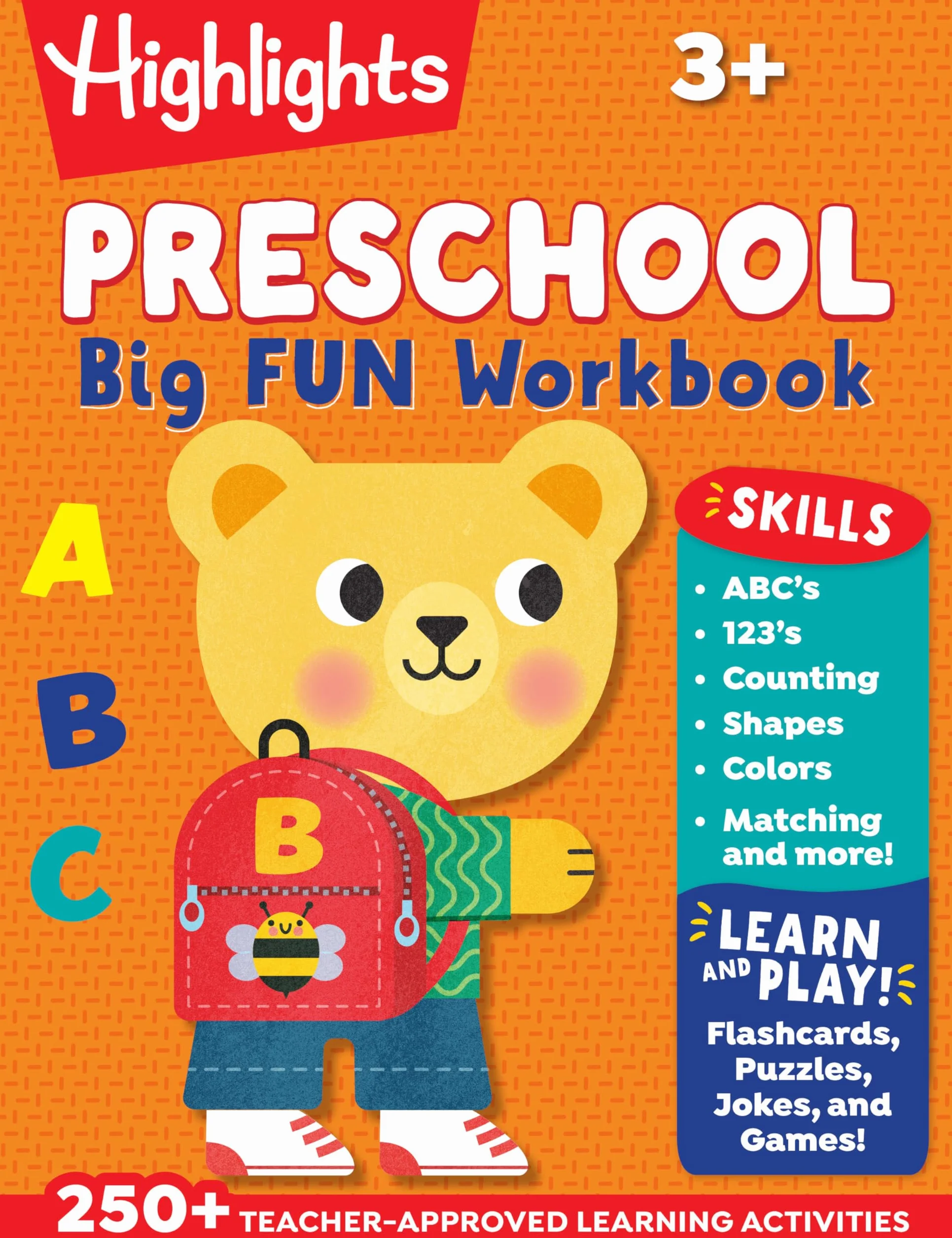 Preschool Big Fun Workbook: 256-Page Preschool Learning & Activity Workbook with Math, Writing, Shapes & Puzzles