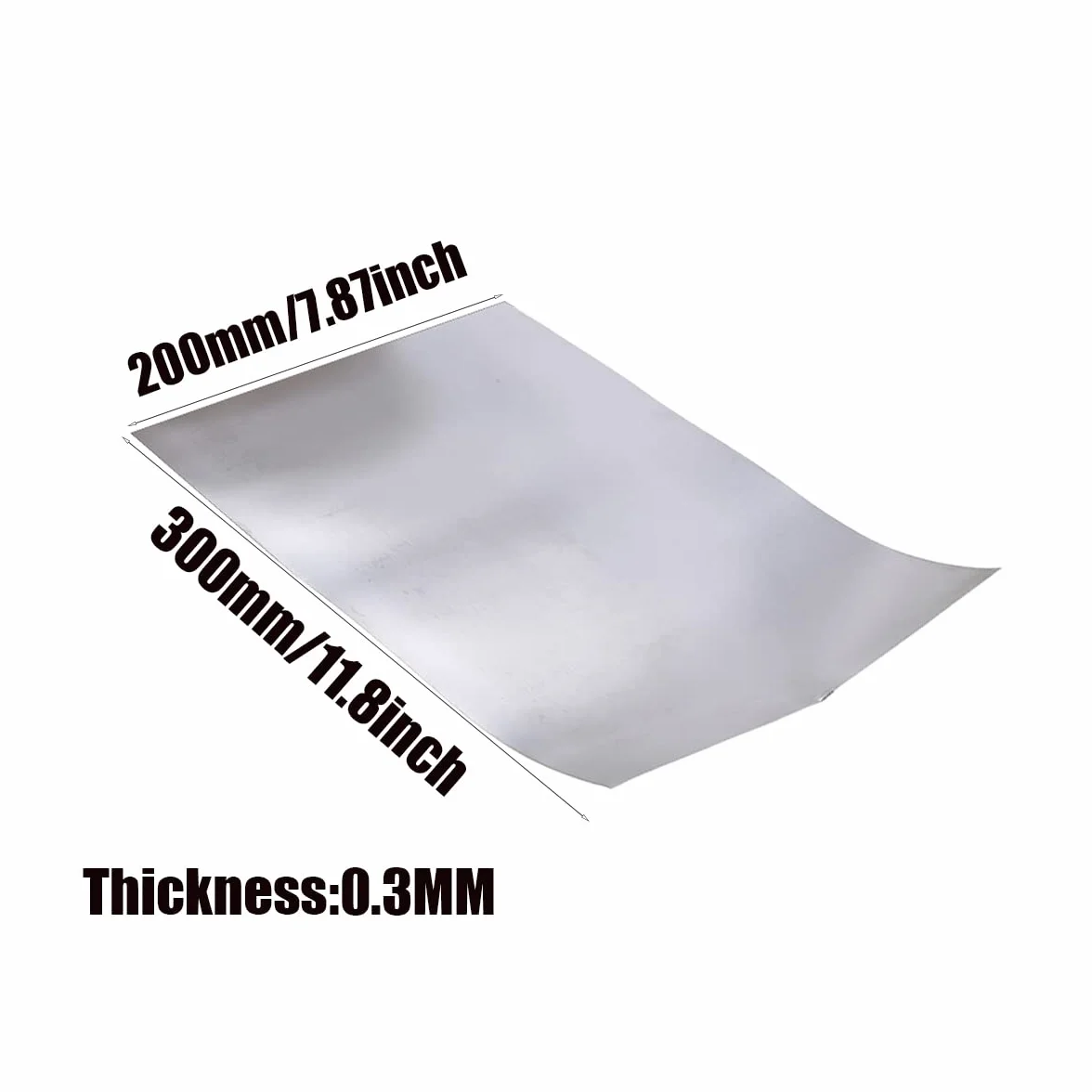 Folia tytanowa Wysoka czystość - Titan Foil Foil Cewka tytanowa pasek do laboratorium badań naukowych,Thickness 0.3mm,200mmx500mm
