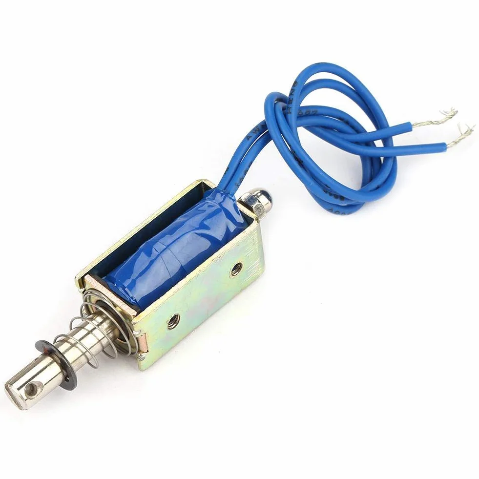 Elektromagnes ciągnący 5N 10 mm 6/12/24 V DC 300 mA sterowanie automatyzacją